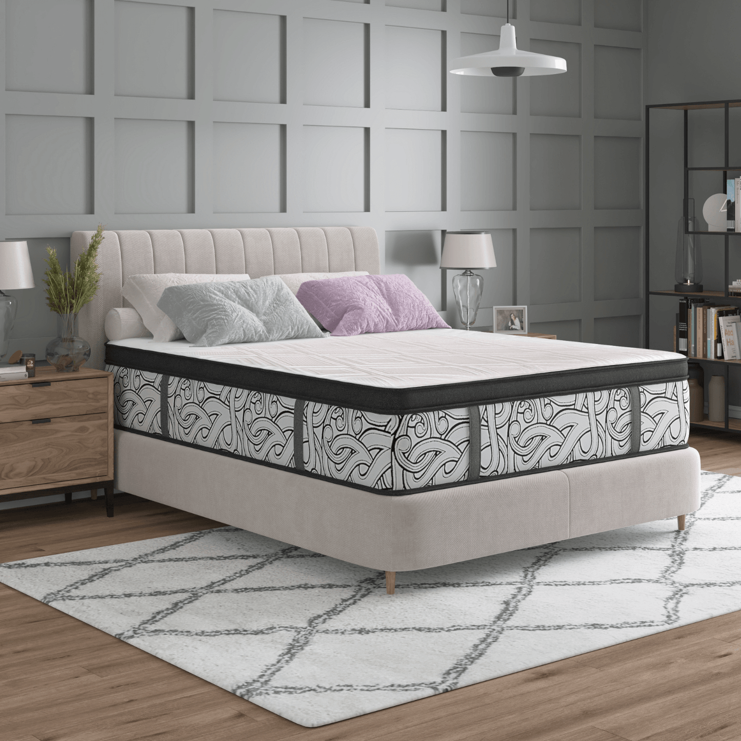 Nightengale Elite Eurotop - Ultra Plush Mattress & Free Adjustable Base 25 Years Warranty