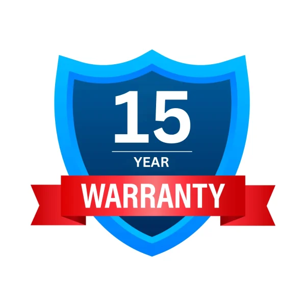 15 years warranty
