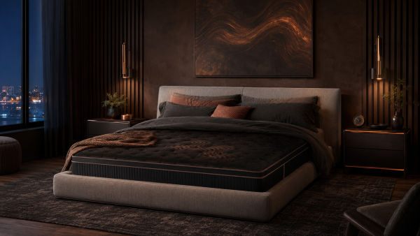 copper bedroom setting
